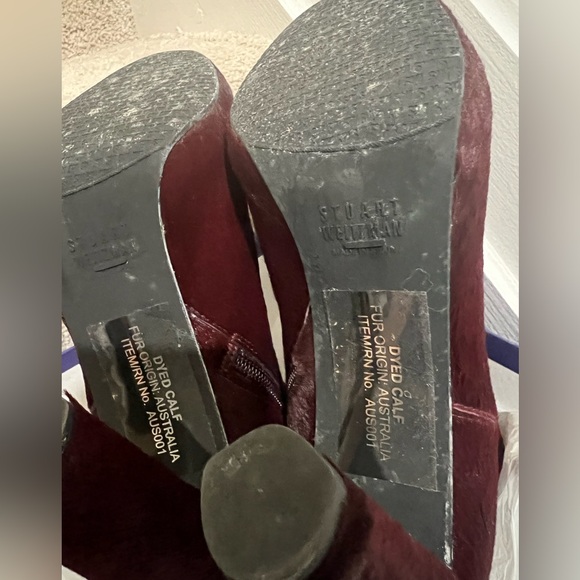 Stuart Weitzman Pony Hair Ankle Booties - Size 8.5 - Picture 13 of 14